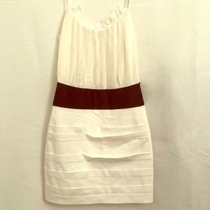 Black Halo white dress